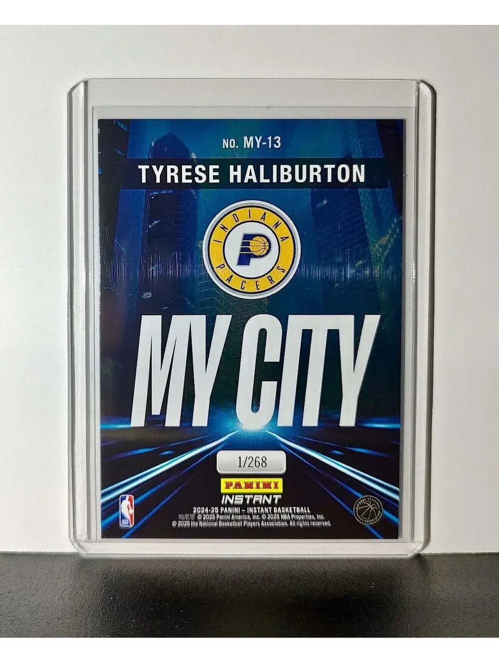 Tyrese Haliburton 2024-25 Panini MyCity NBA #13 Basketball Card Pacers 1/268